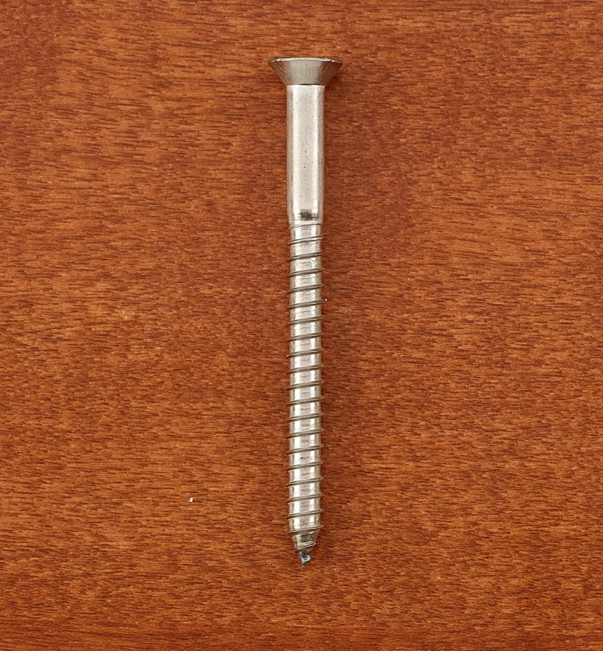 #12 × 2 1/2" 316 Stainless-Steel Flat-Head Screws