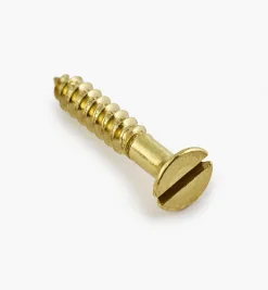5/8" #4 Flat-Head Brass Screws