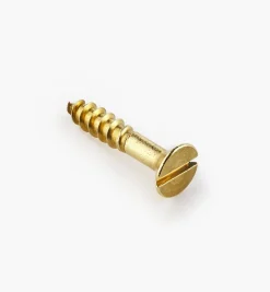 1" #10 Flat-Head Brass Screws