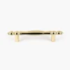 4 1/4" Ultra-Bright Brass Finish Polished Accent Pull