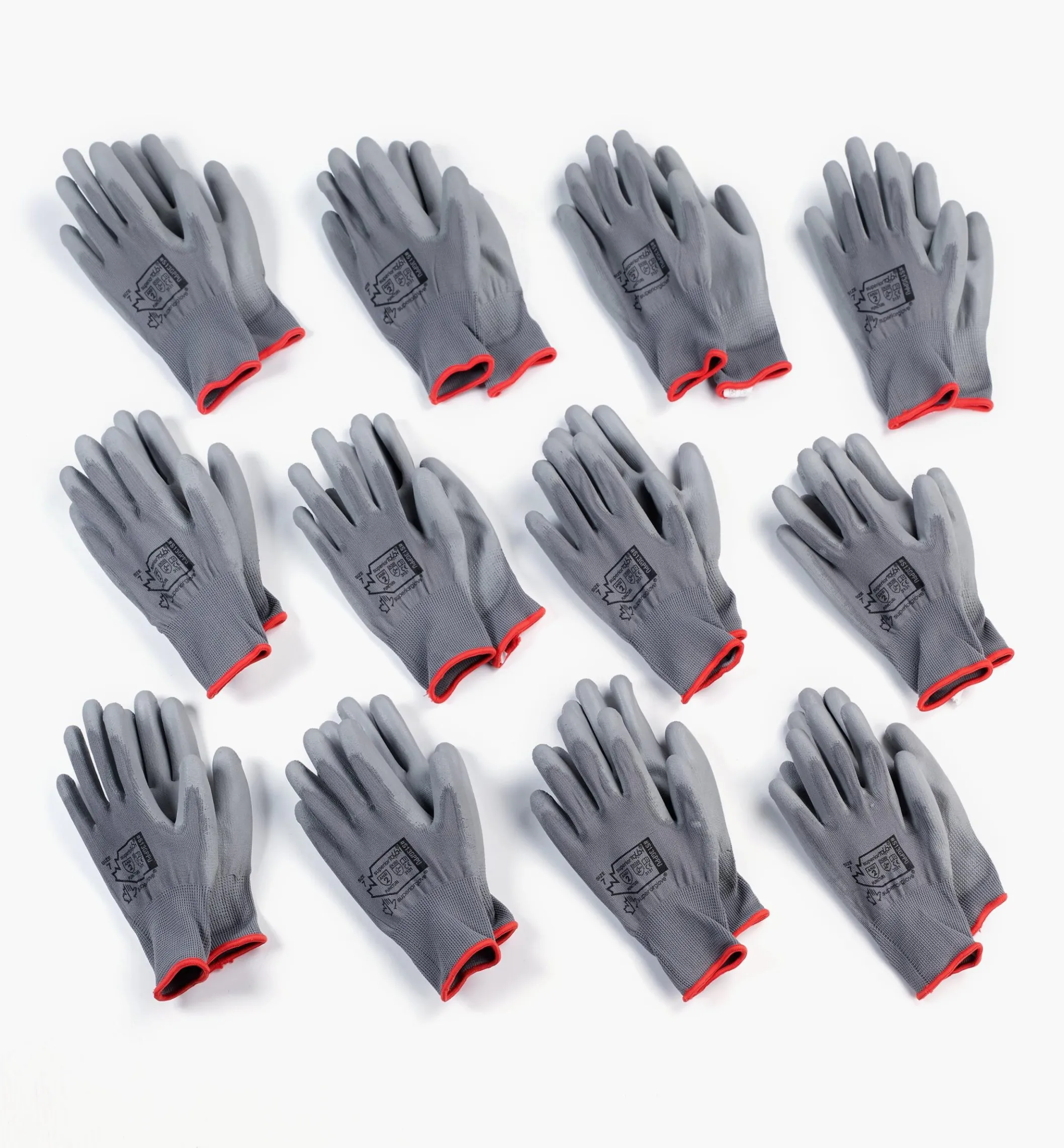 12 Pairs Of Lightweight Work Gloves