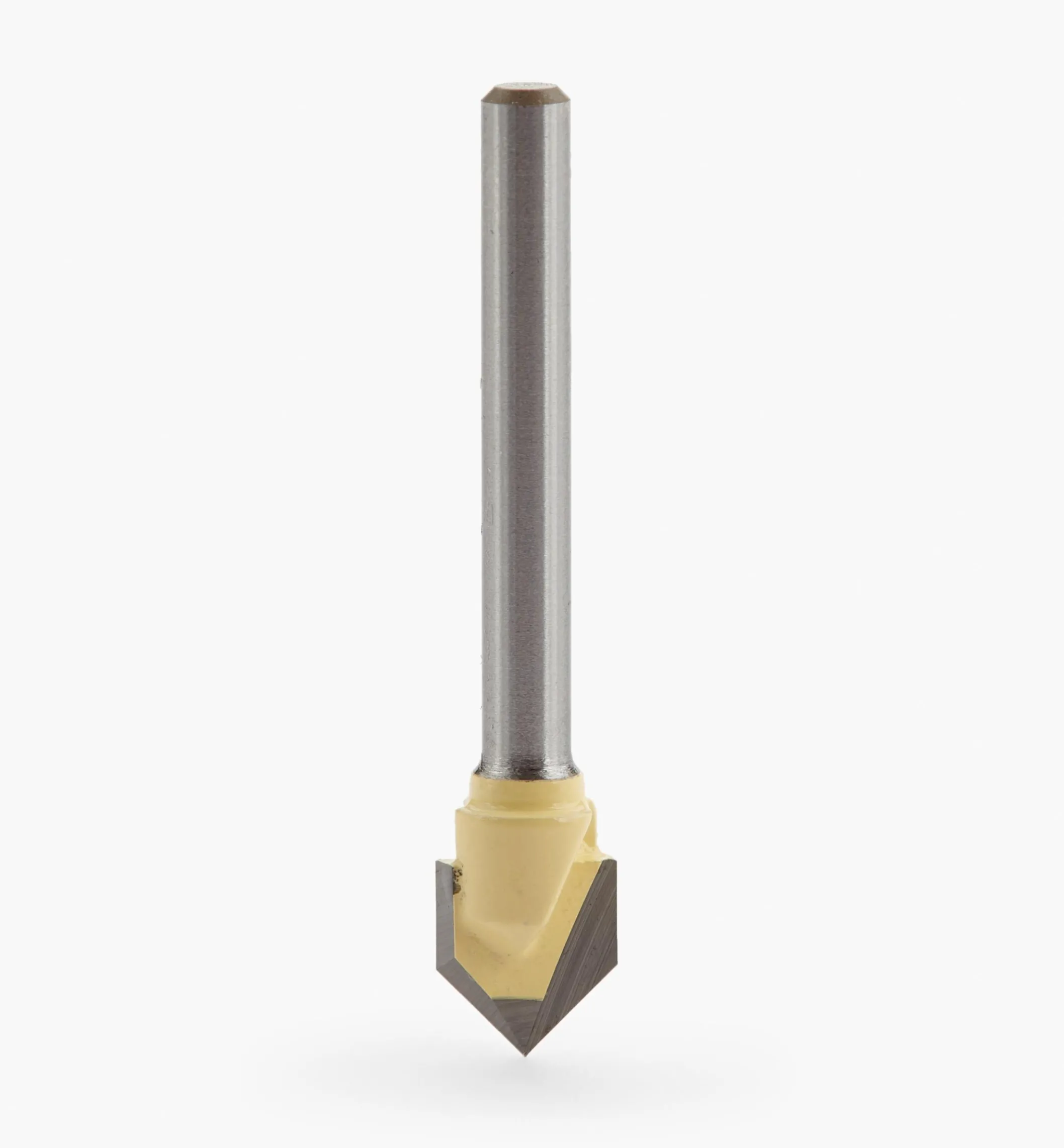1/8" Shank Carbide-Tipped V-Groove Router Bit