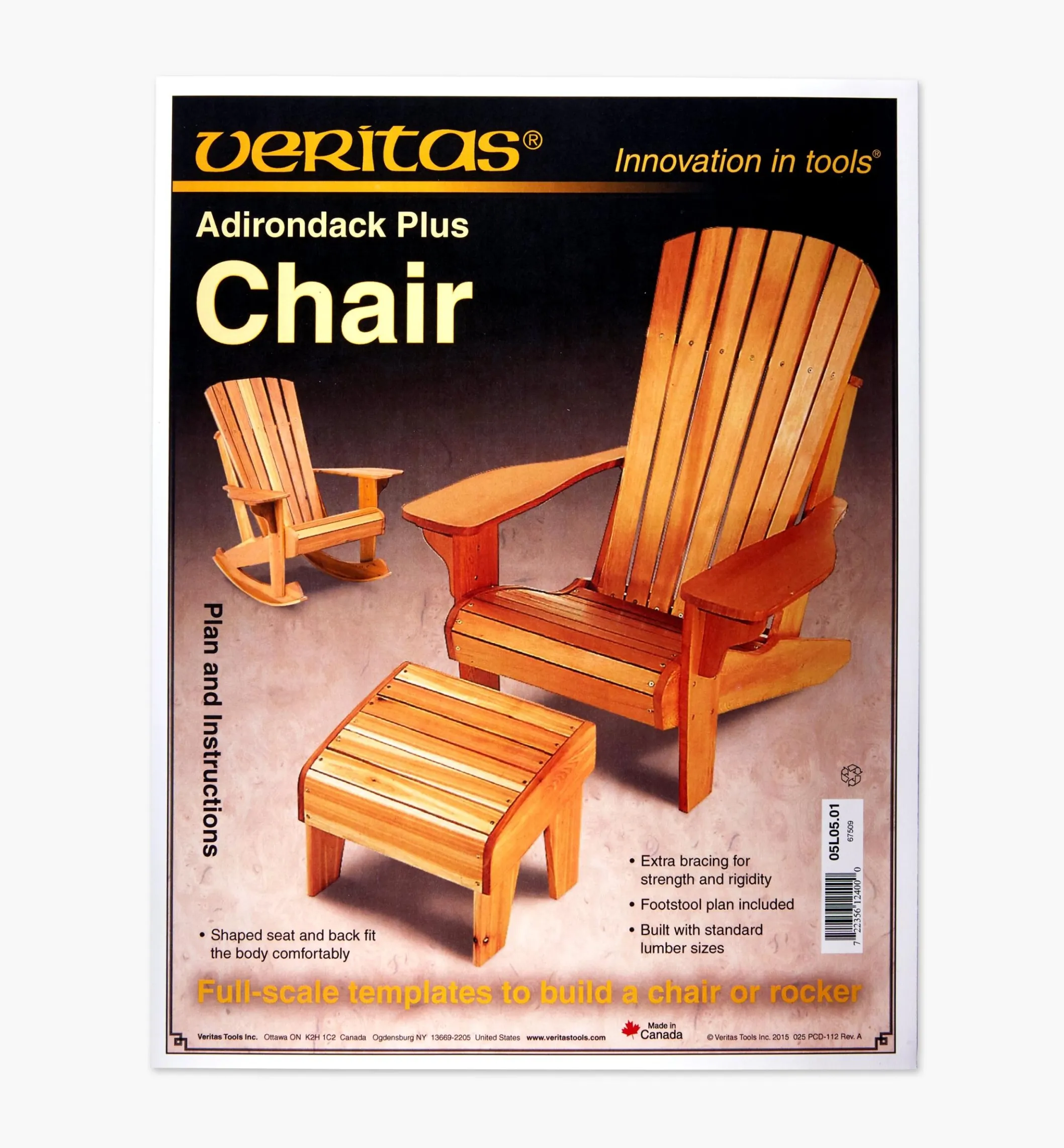 Adirondack Plus Chair & Footstool Plan