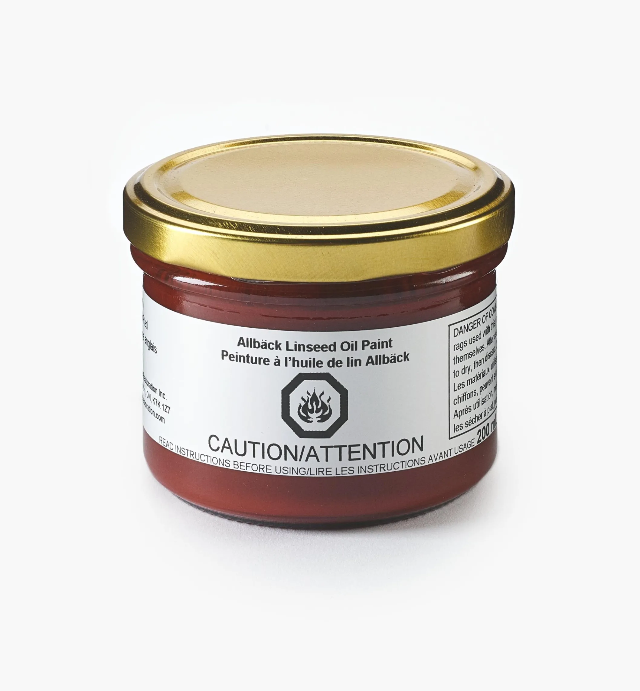 Allbäck Brick Red Linseed Oil Paint