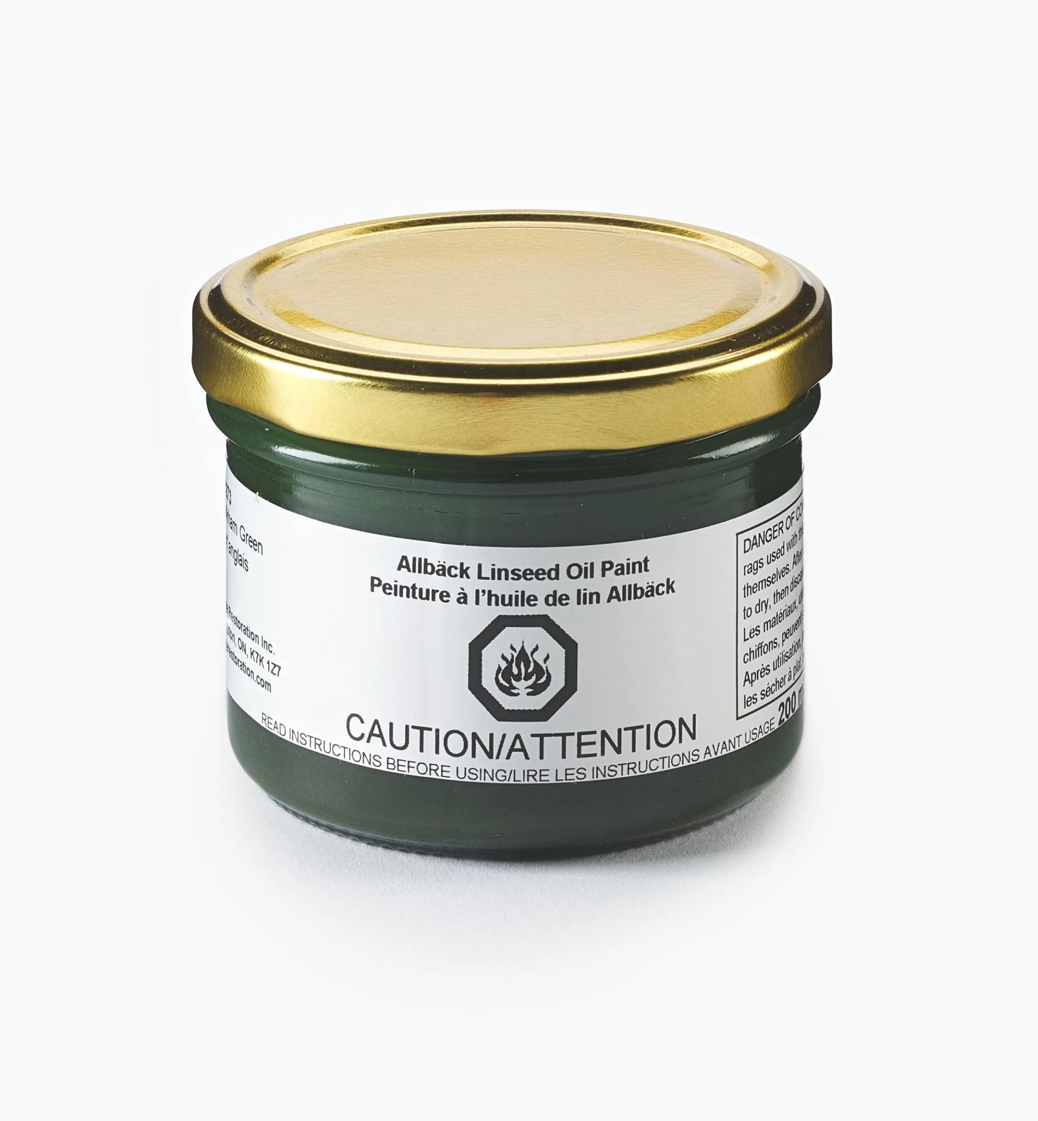 Allbäck Holkham Green Linseed Oil Paint