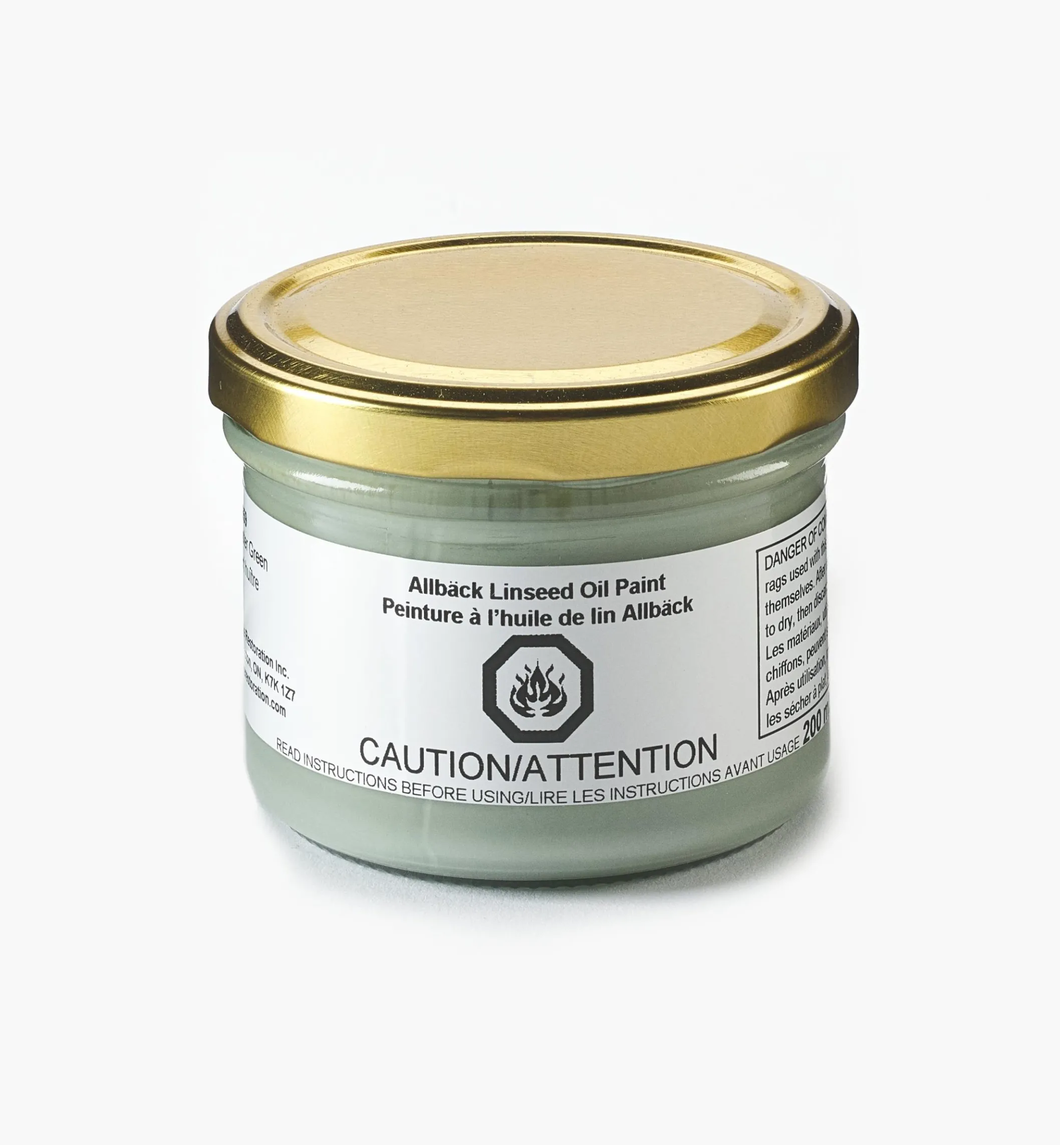 Allbäck Oyster Green Linseed Oil Paint