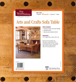 Arts And Crafts Sofa Table Plan