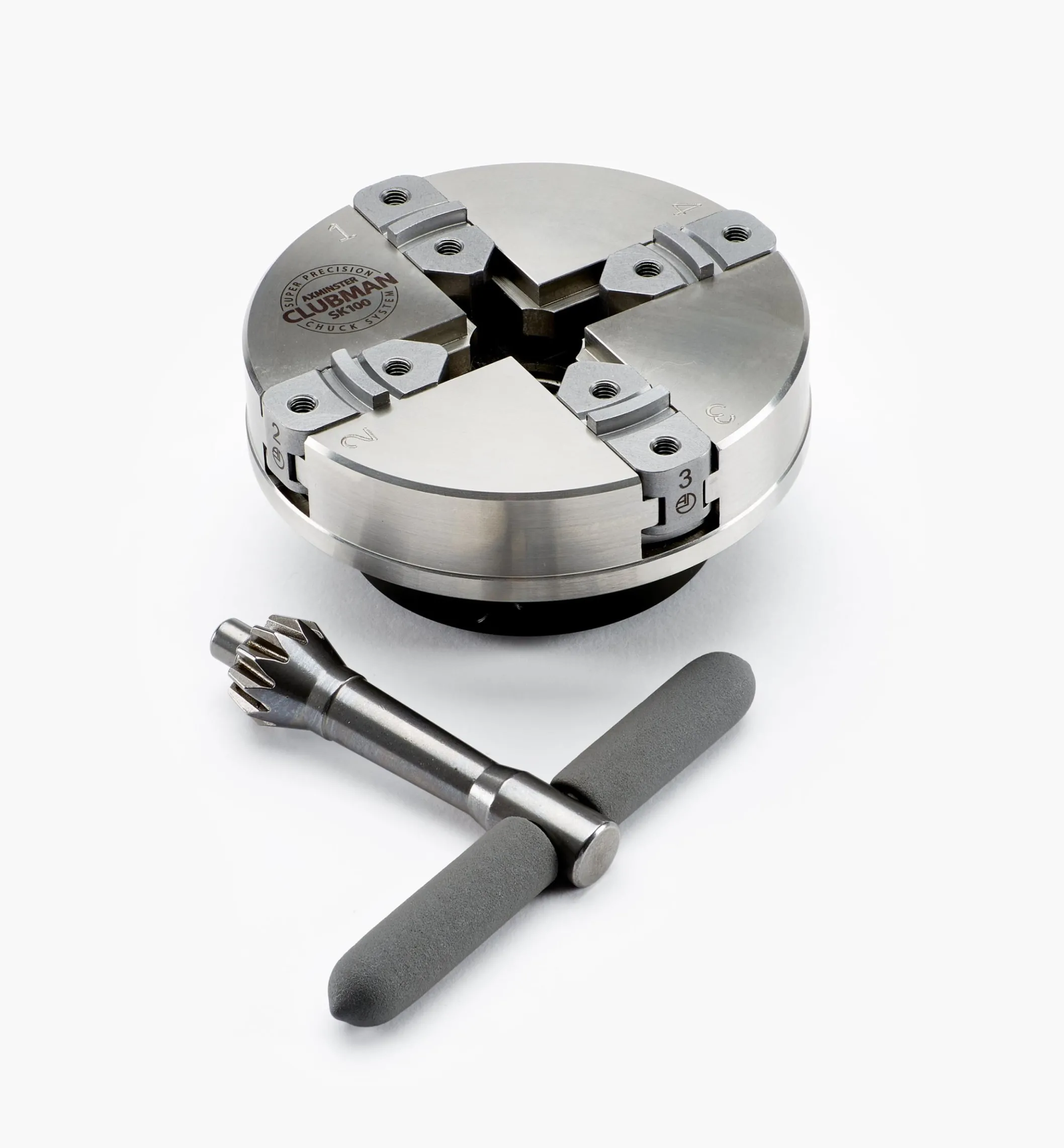 Axminster Stainless-Steel SK100 Scroll Chuck