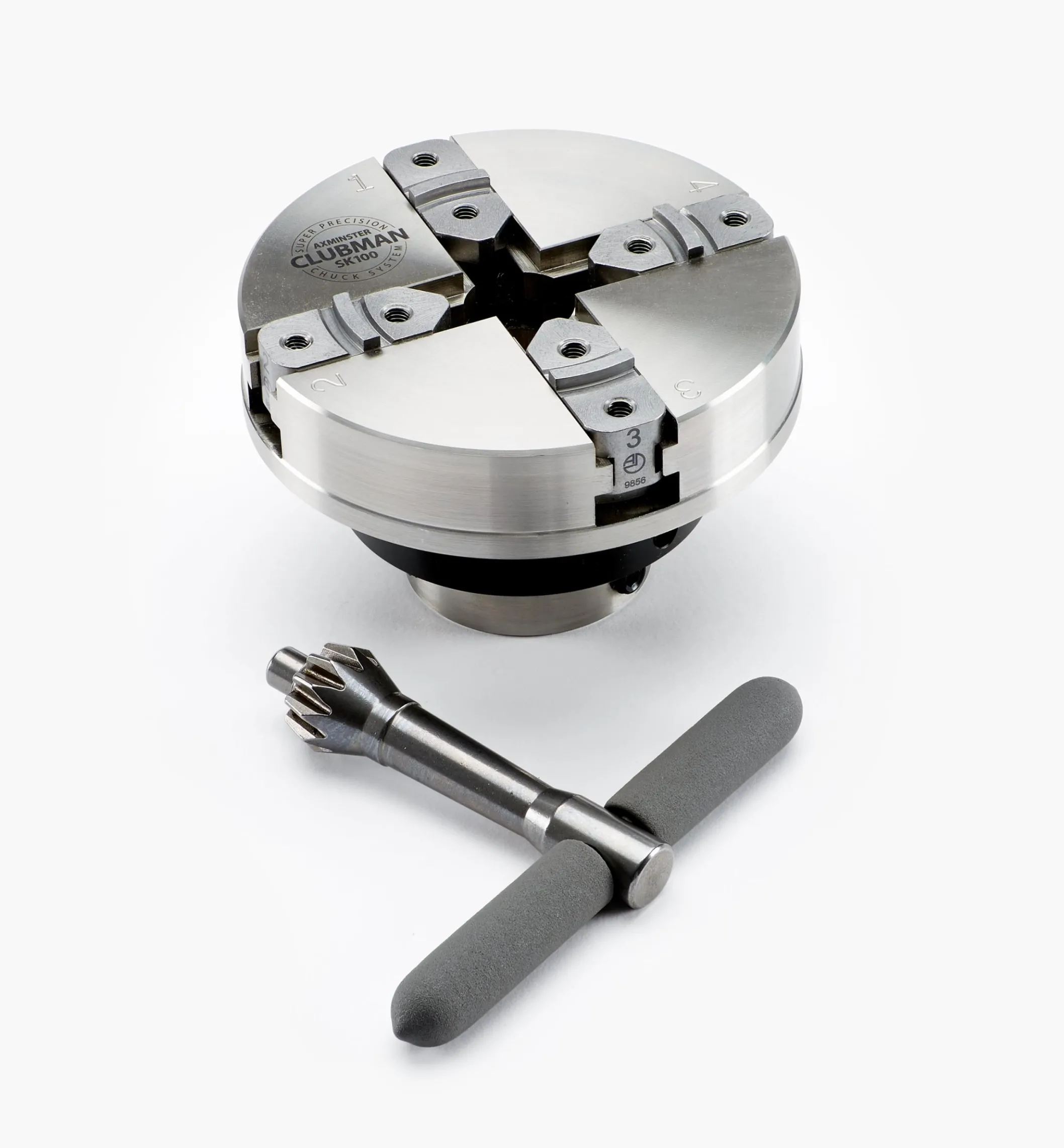 Axminster Stainless-Steel SK100 Scroll Chuck