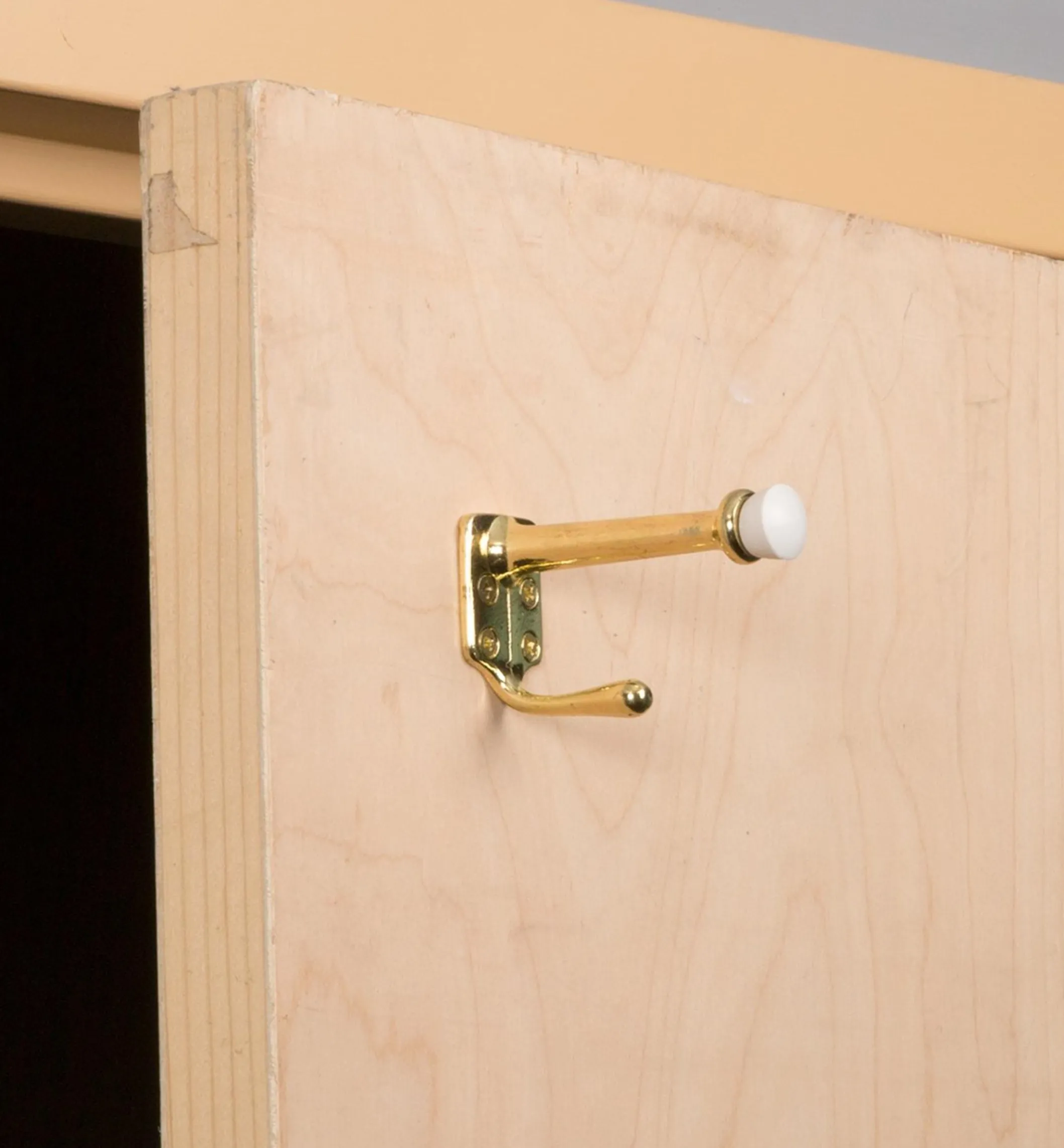 Belwith Polished Brass Doorstop With Hook