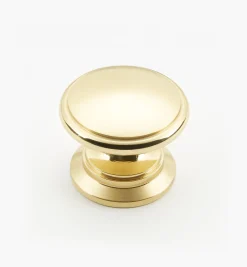Bevelled Brass Round Knobs