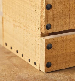 Black Steel Diamond-Head Forged Nails From Clouterie Rivierre