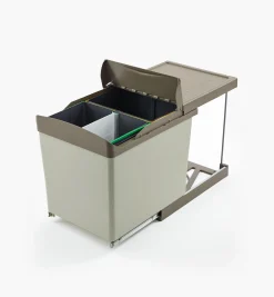 Bottom-Mount Sliding Waste Containers