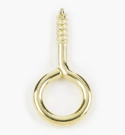 Brass-Plated Screw Eyes
