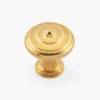 Brusso Brass Concentric Ring Knob