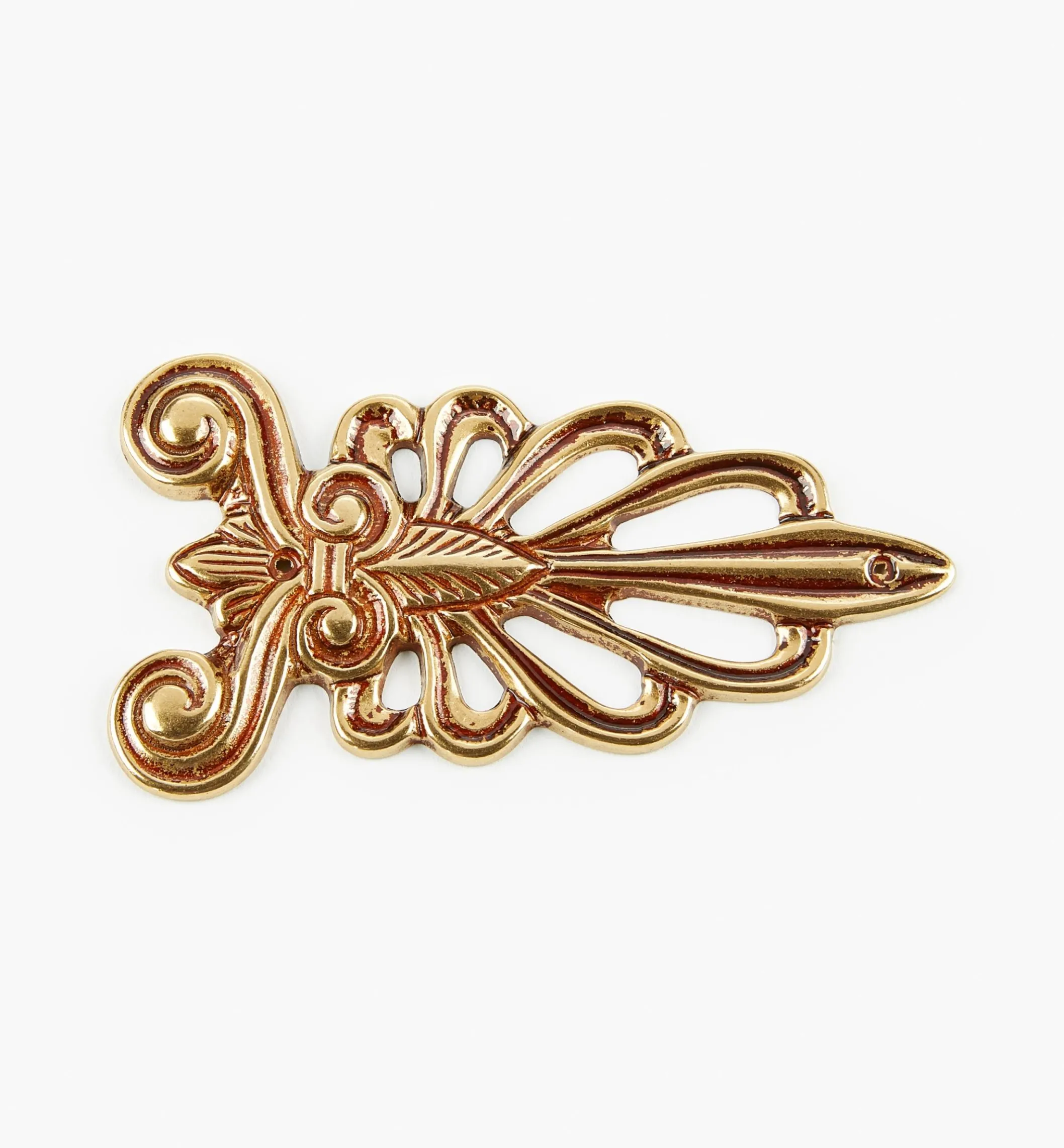 Cast Brass Appliqué Leaf Accents