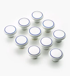 Ceramic Blue Ring Knob