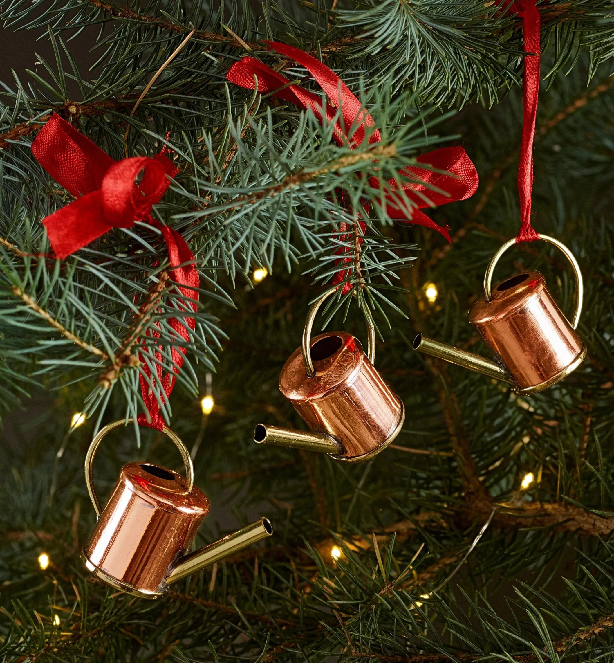 Copper Watering Can Ornaments