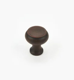 Dark Rust Patterned Knob
