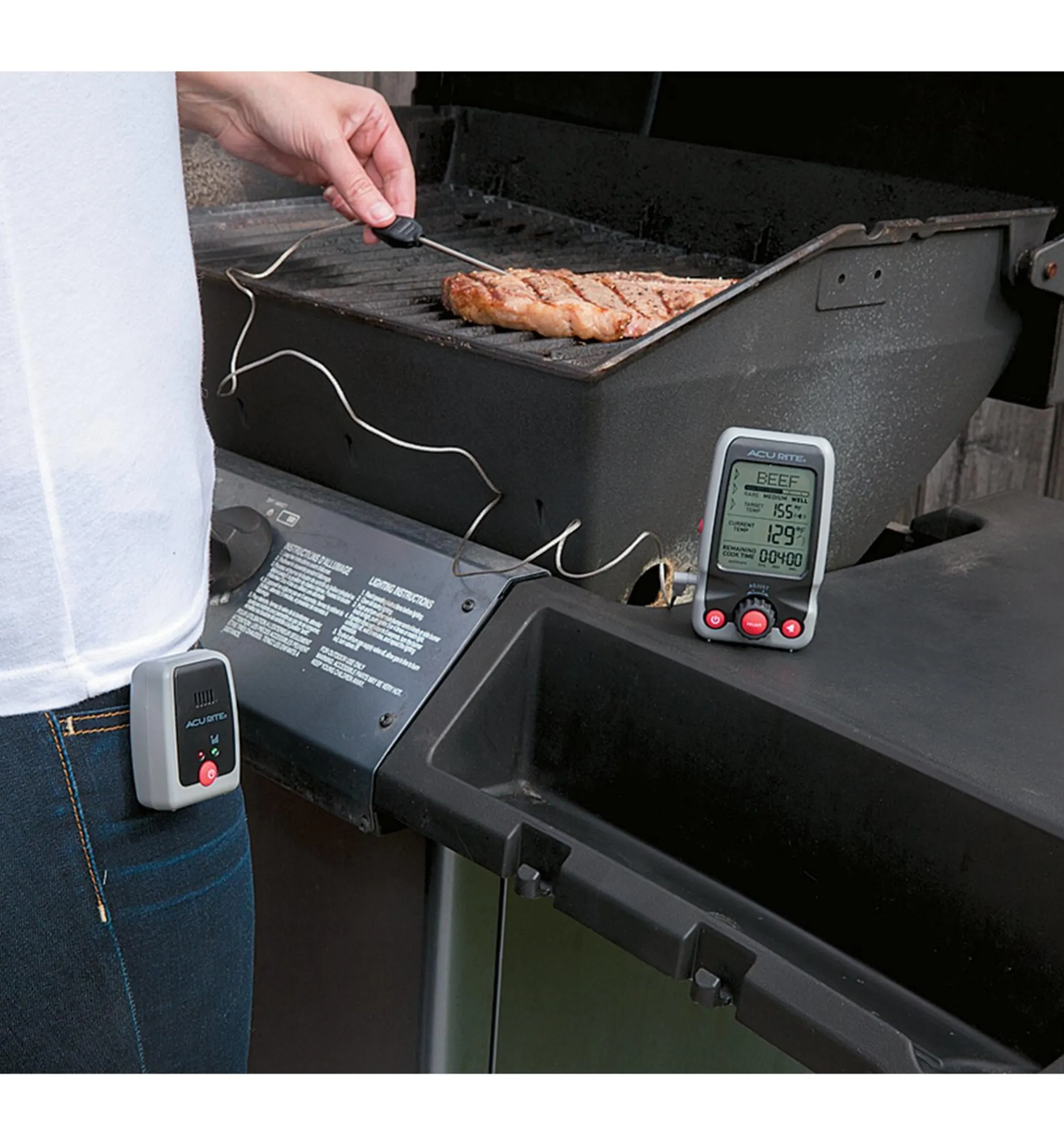 Digital Cooking Thermometer With Pager