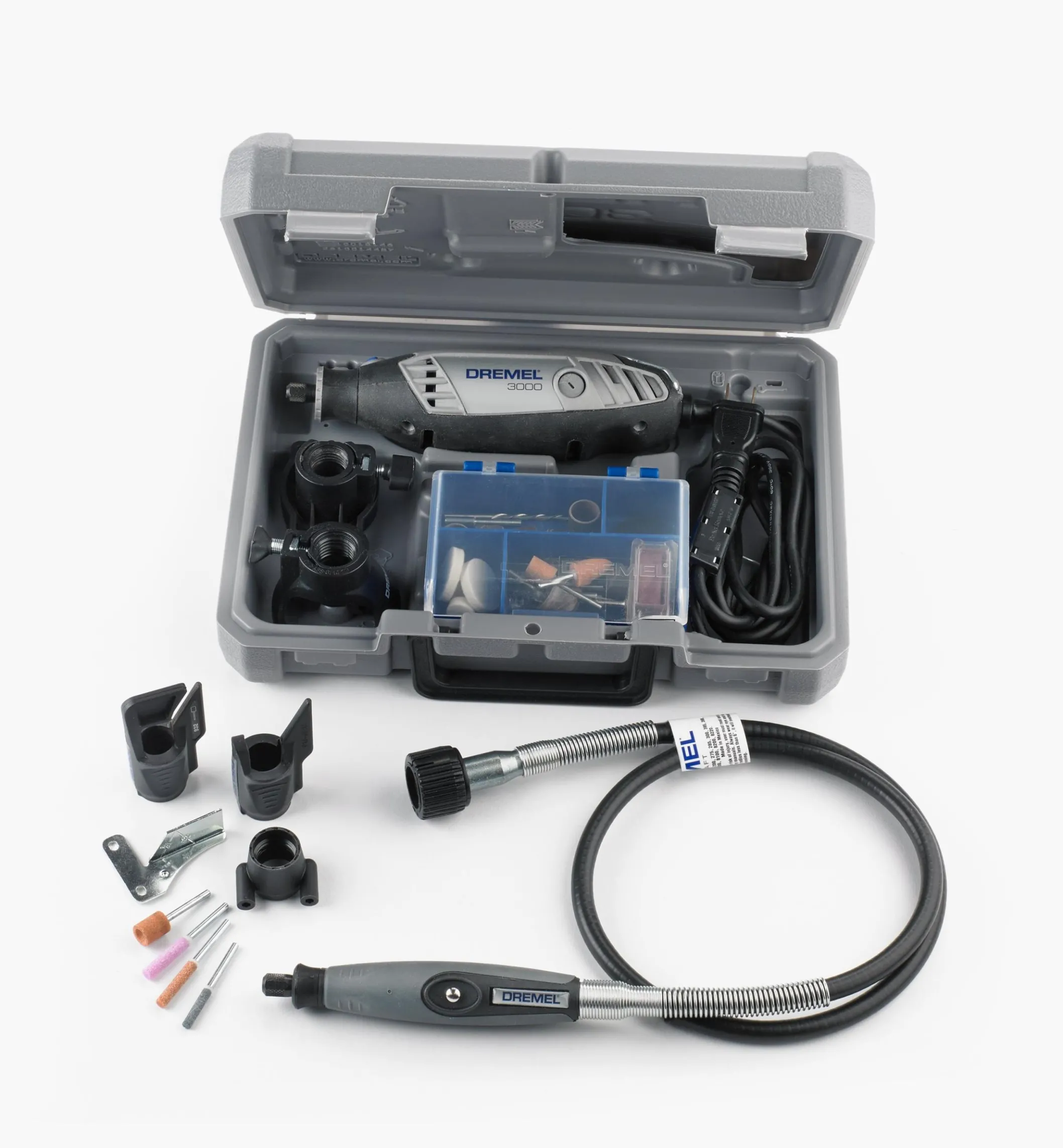 Dremel 3000-2/28 Rotary Tool Kit Bonus 36" Flex Shaft & Sharpening Attachment Kit