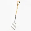 Ergonomic Ash-Handled Digging Fork