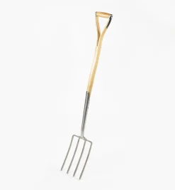Ergonomic Ash-Handled Digging Fork