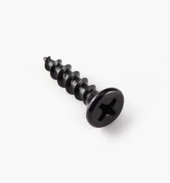 Flat-Head Black Steel Screws