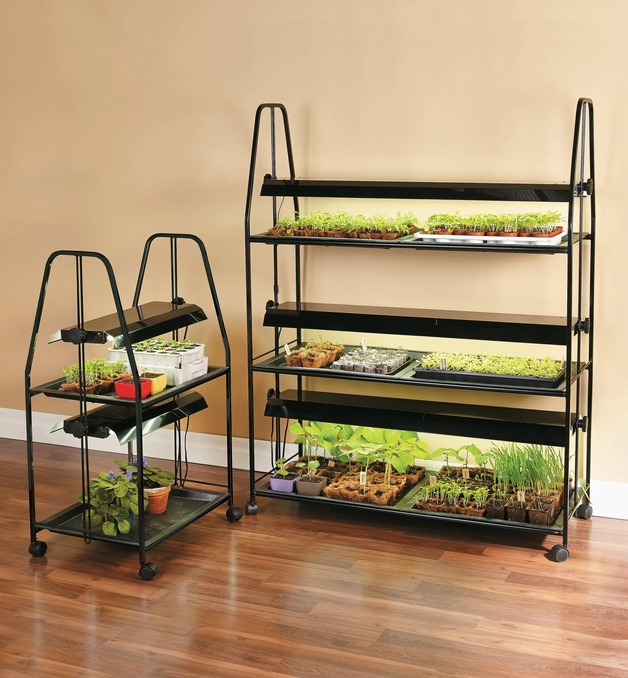 Floralight T5 LED Full-Spectrum Multi-Tier Grow-Light Stands