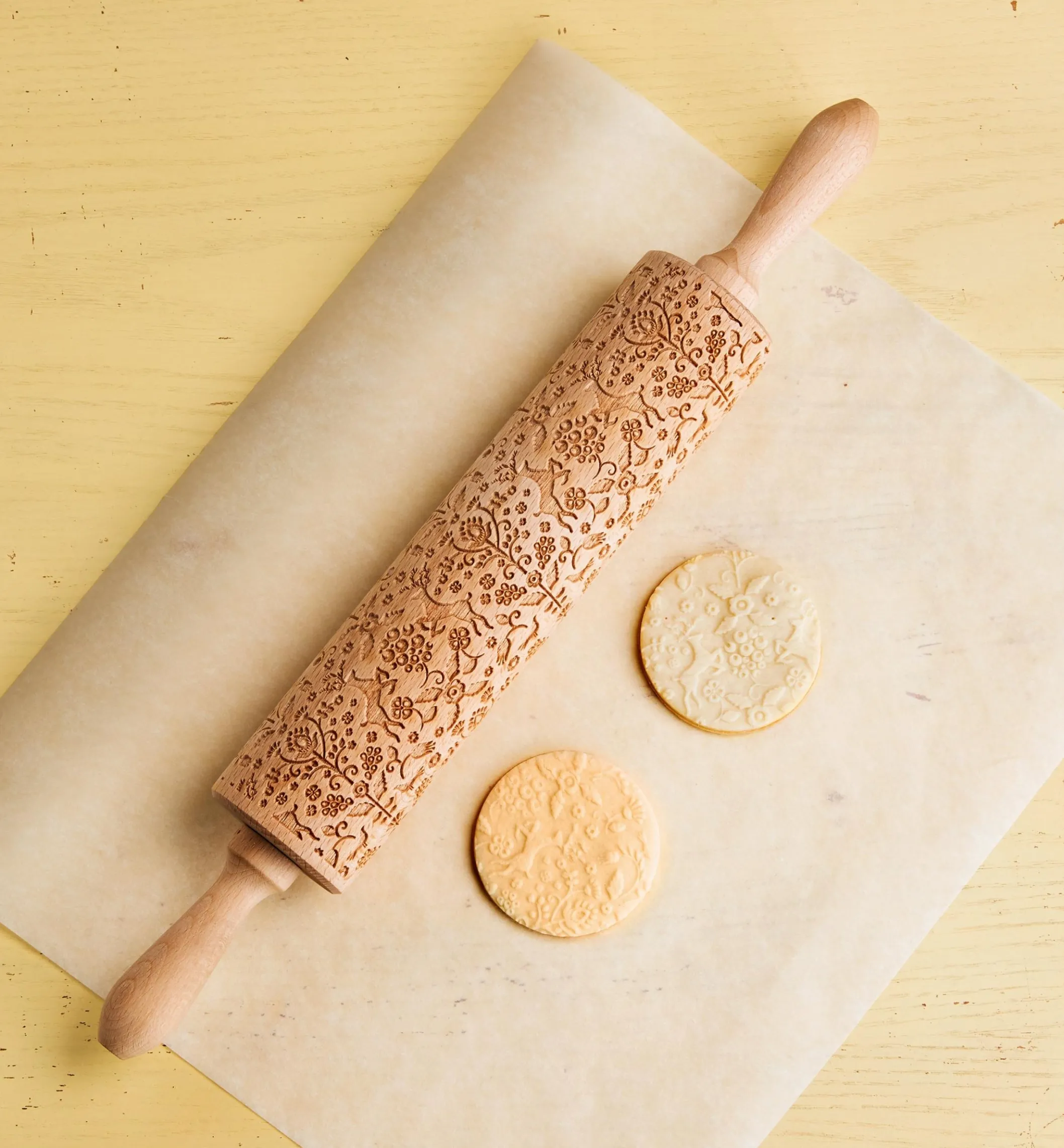 Folklore Embossing Rolling Pin