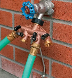 Four-Way Brass Manifold