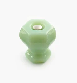 Hexagonal Glass Knob
