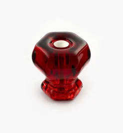 Hexagonal Glass Knob