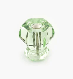 Hexagonal Glass Knob