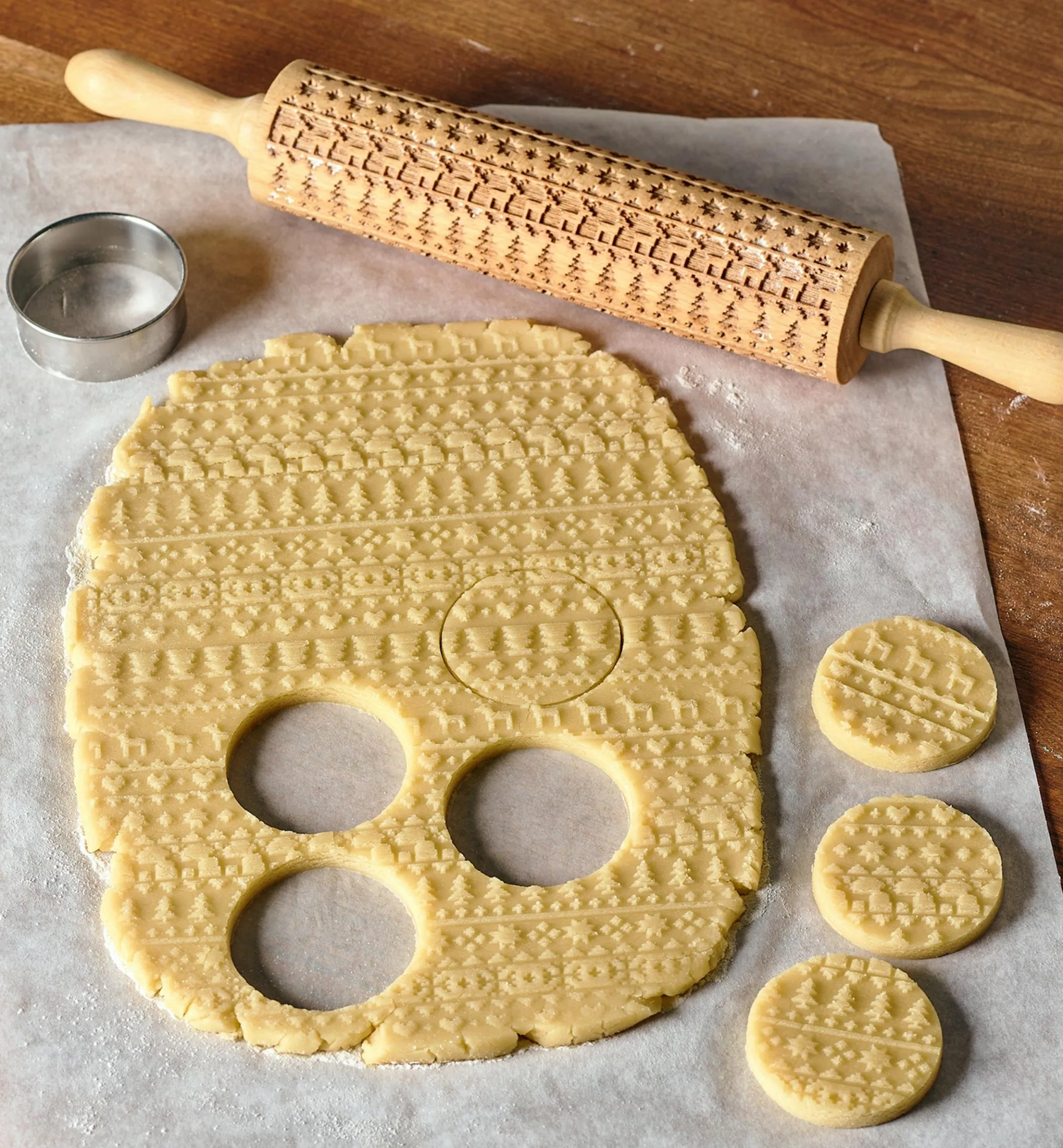 Holiday Sweater Embossing Rolling Pin