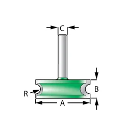 Large-Diameter Flute And Bead Bits