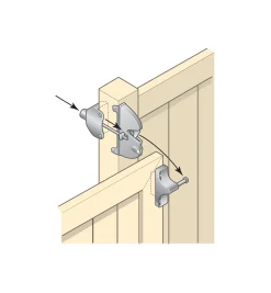 Lockable Gate Latch