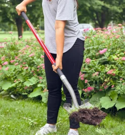 Long-Handled Round-Point Shovel