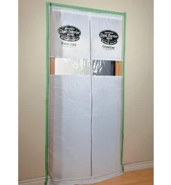 Magnetic Dust-Barrier Door