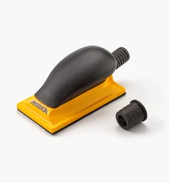 Mirka Yellow Grip Faced 13-Hole Hand-Sanding Vacuum Block (70mm × 125mm)