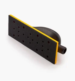 Mirka Yellow Grip Faced 22-Hole Hand-Sanding Vacuum Block (70mm × 198mm)