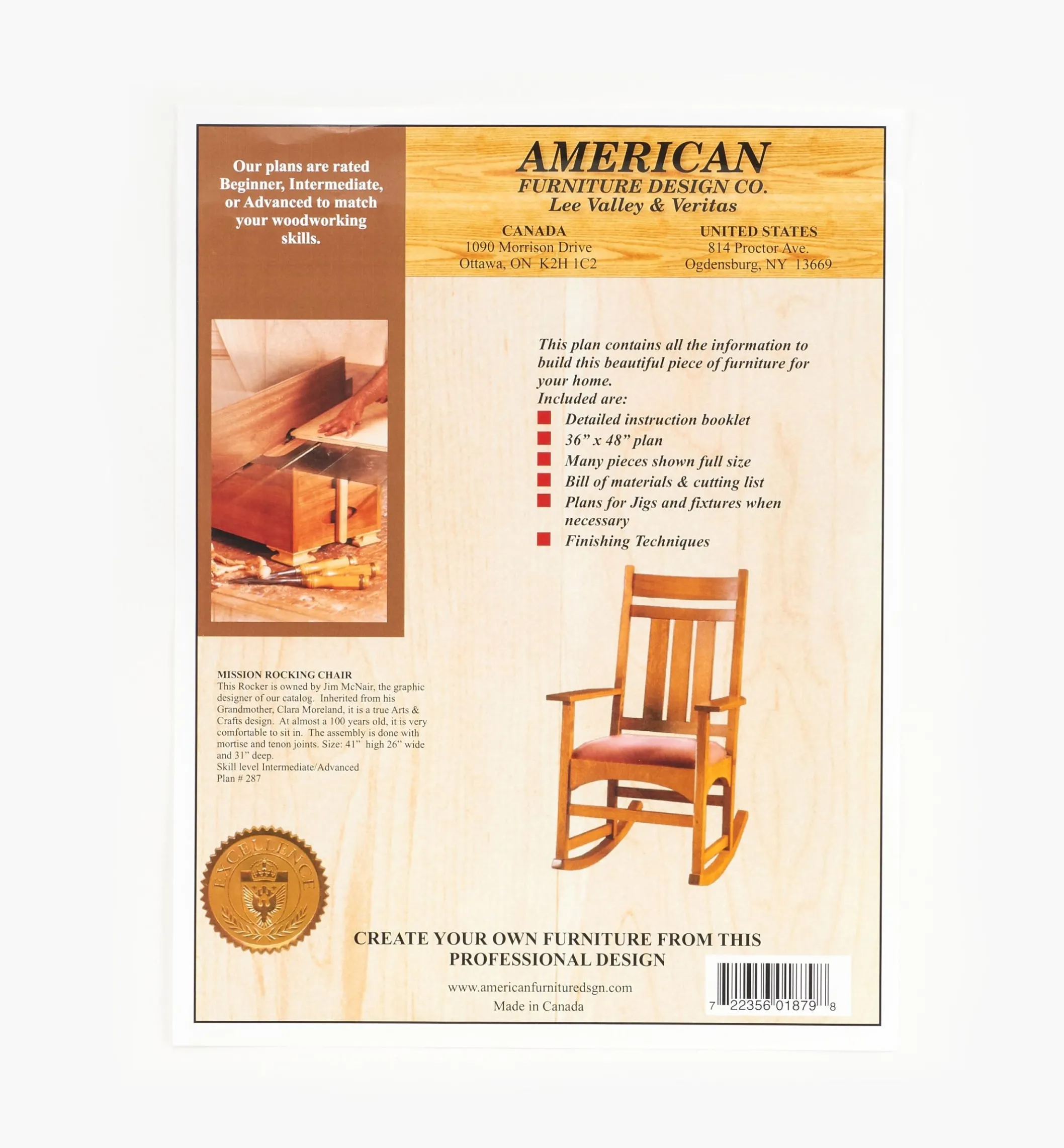 Mission Rocking Chair Plan