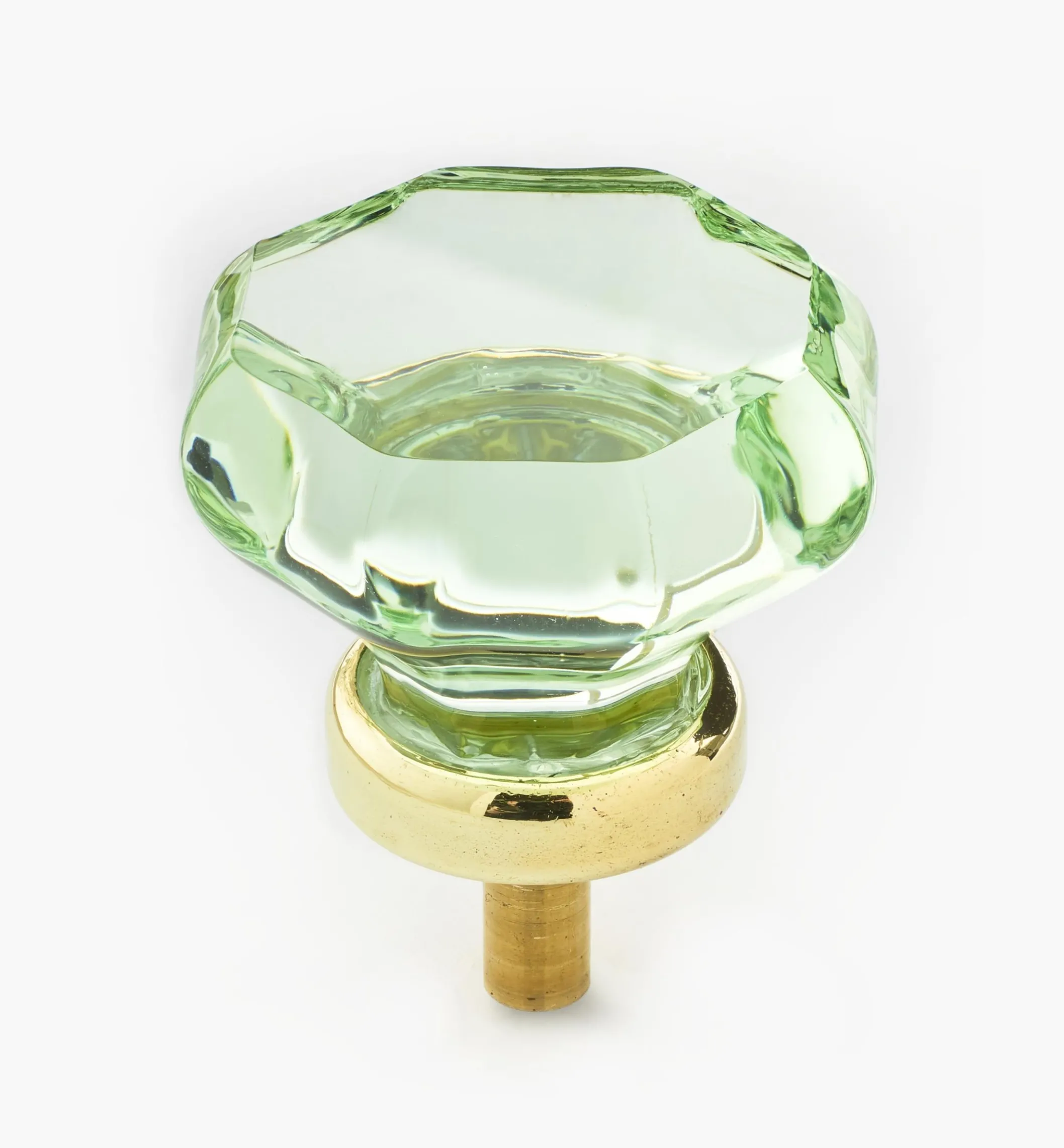 Octagonal Glass Knob