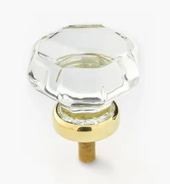 Octagonal Glass Knob