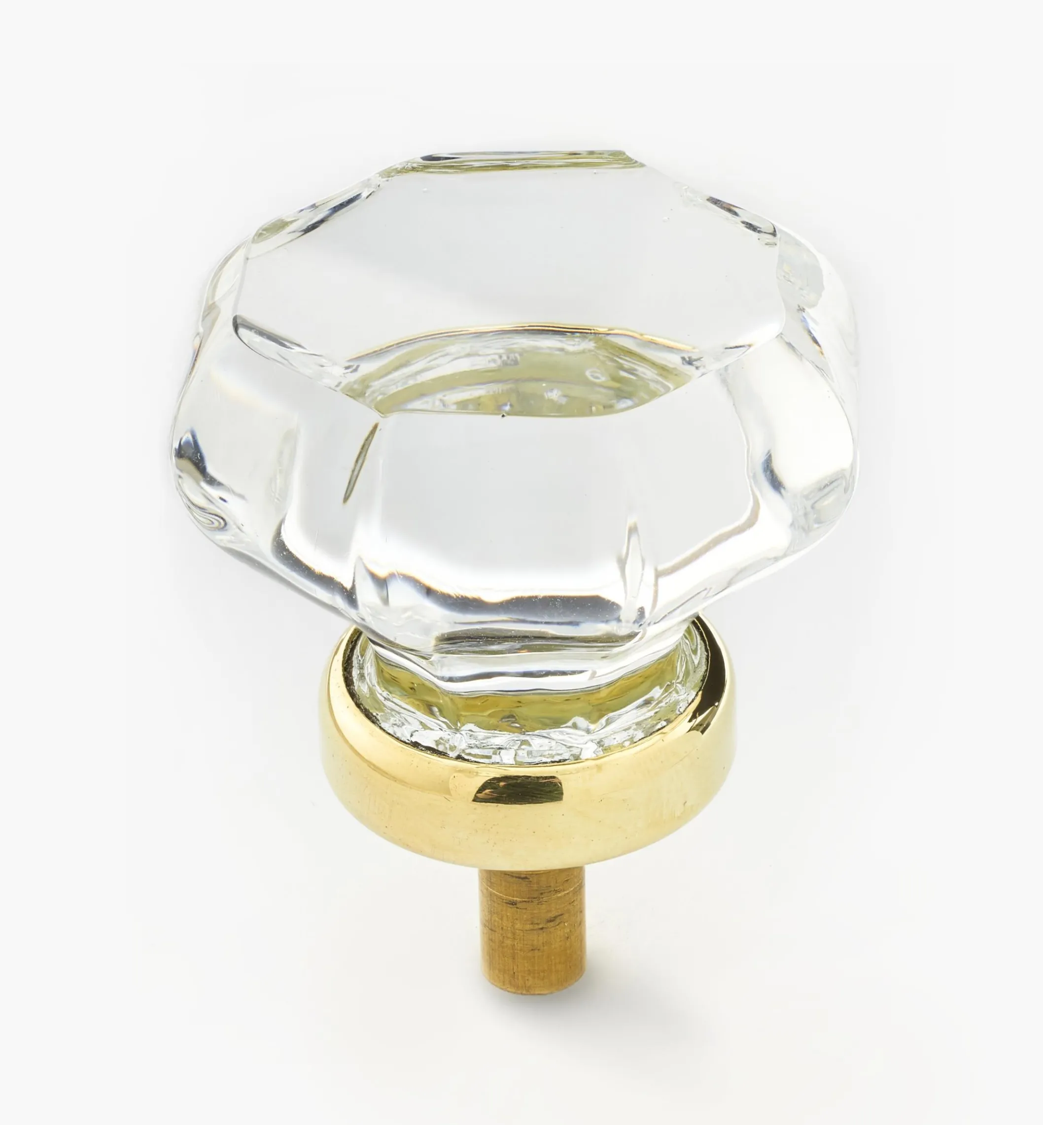 Octagonal Glass Knob