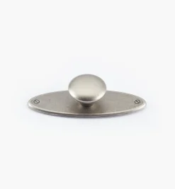 Oval Plate Knob With Escutcheon