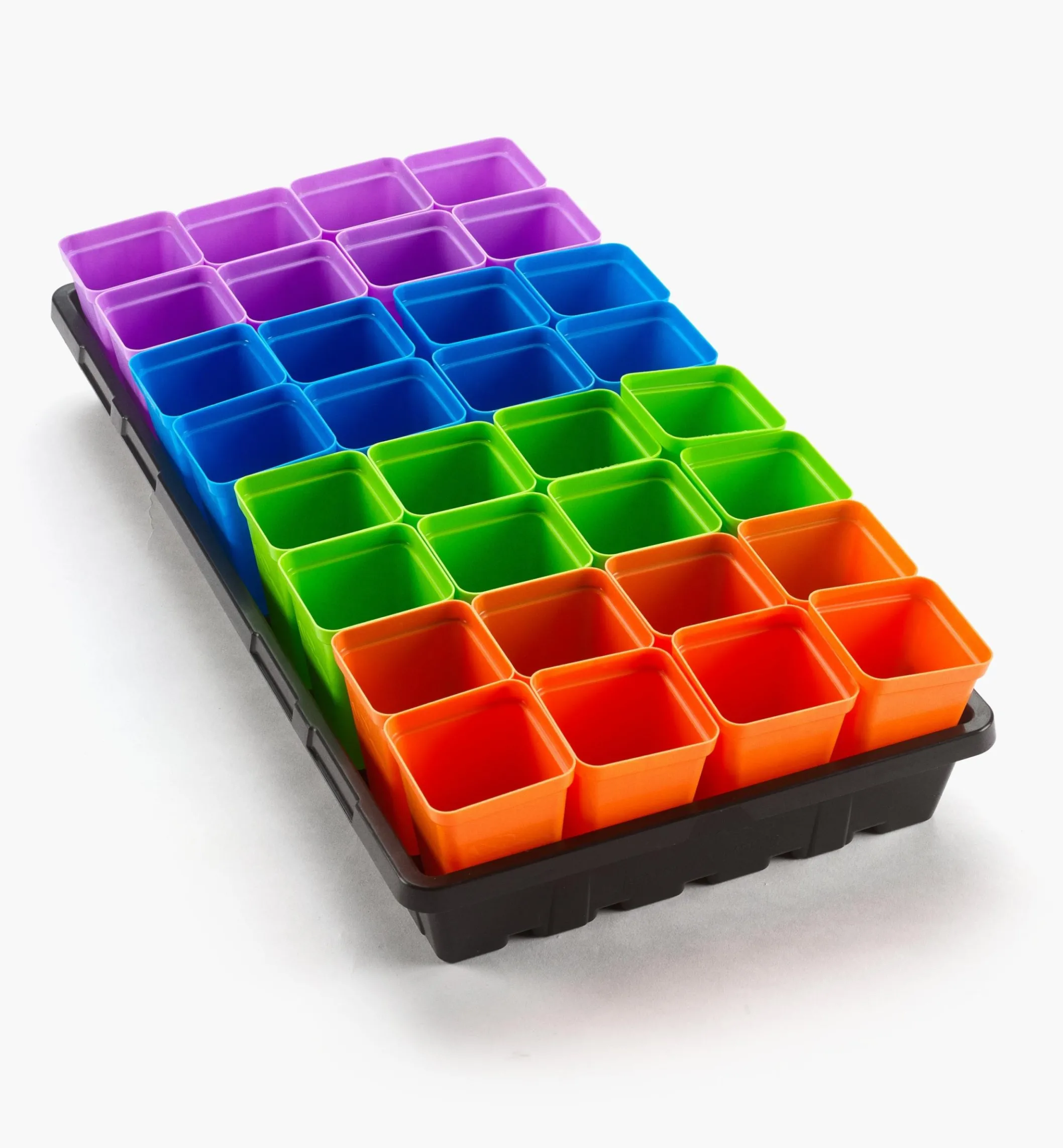 32-Pack Of 2 1/2" Multicolor Pots With Propagation Tray