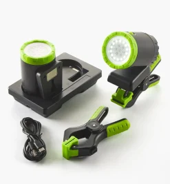 Pair Of Rechargeable Clip Lights