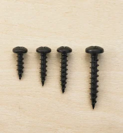 Pan-Head Black Steel Screws