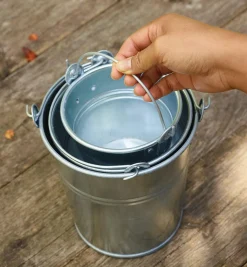 3-Pc. Galvanized Pail Set